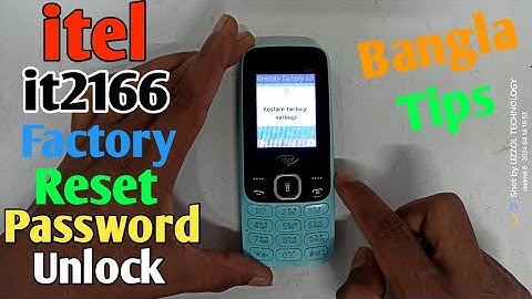 How To itel it2166 Factory Reset/ itel it2166 Password Unlock(Uzzol Technology)