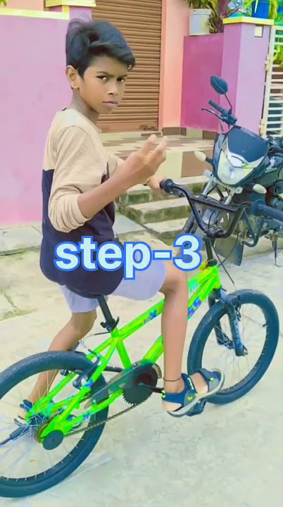 how to wheelie in cycle tutorial 17 Seconds 💯subscribe for more 💯 #viral #cyclestunt