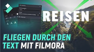 Flug mit der Drohne durch einen Text | Filmora Tutorial