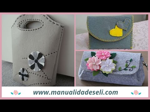 13 Ideas De Bolsos Elaborados Tela De Fieltro Que Puedes Obsequiar. ¡Fáciles De Hacer! - YouTube