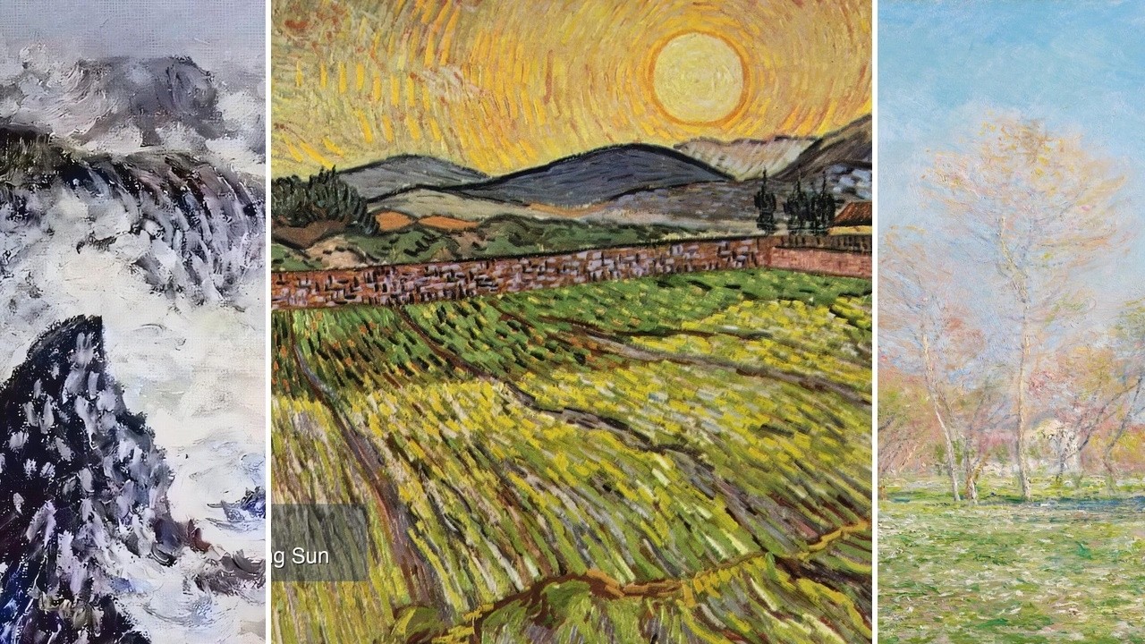 Fine Art TV — Silent Art Gallery · September 9 Afternoon | Enclosed Field with Rising… & others