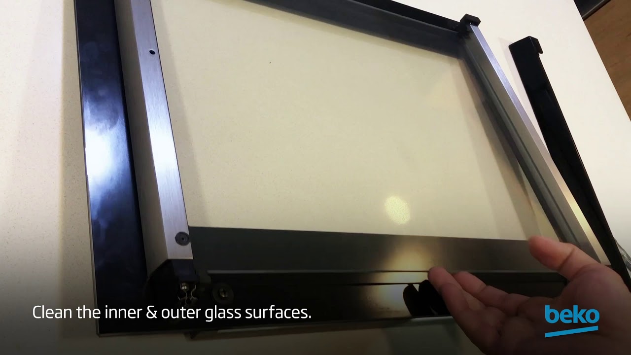 How to clean my oven glass door? by Beko YouTube