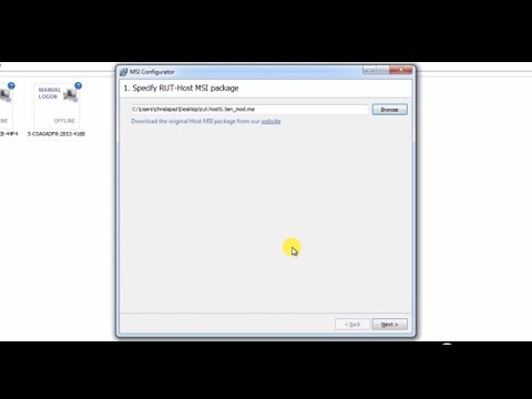 Configuring MSI file for remote access