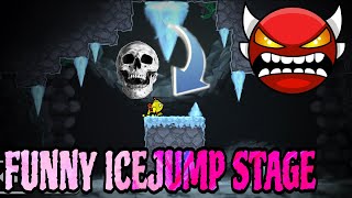 ONLY ICE PLATFORMER DEMON | Funny ice jump stage 100% (Insane Demon)