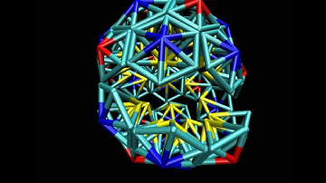 Self-assembly of a T=3 icosahedral shell