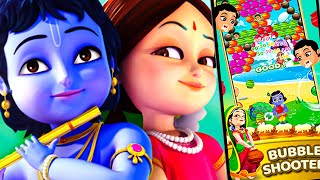 Little Krishna:  Makhan Masti Bubble Shooter : Android - iOS Gameplay screenshot 3