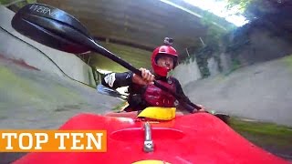 TOP TEN: Kayaking, Skimboarding & Trick Shots! | PEOPLE ARE AWESOME 2017