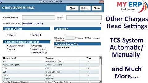 How To Enable and Use Other Charge
