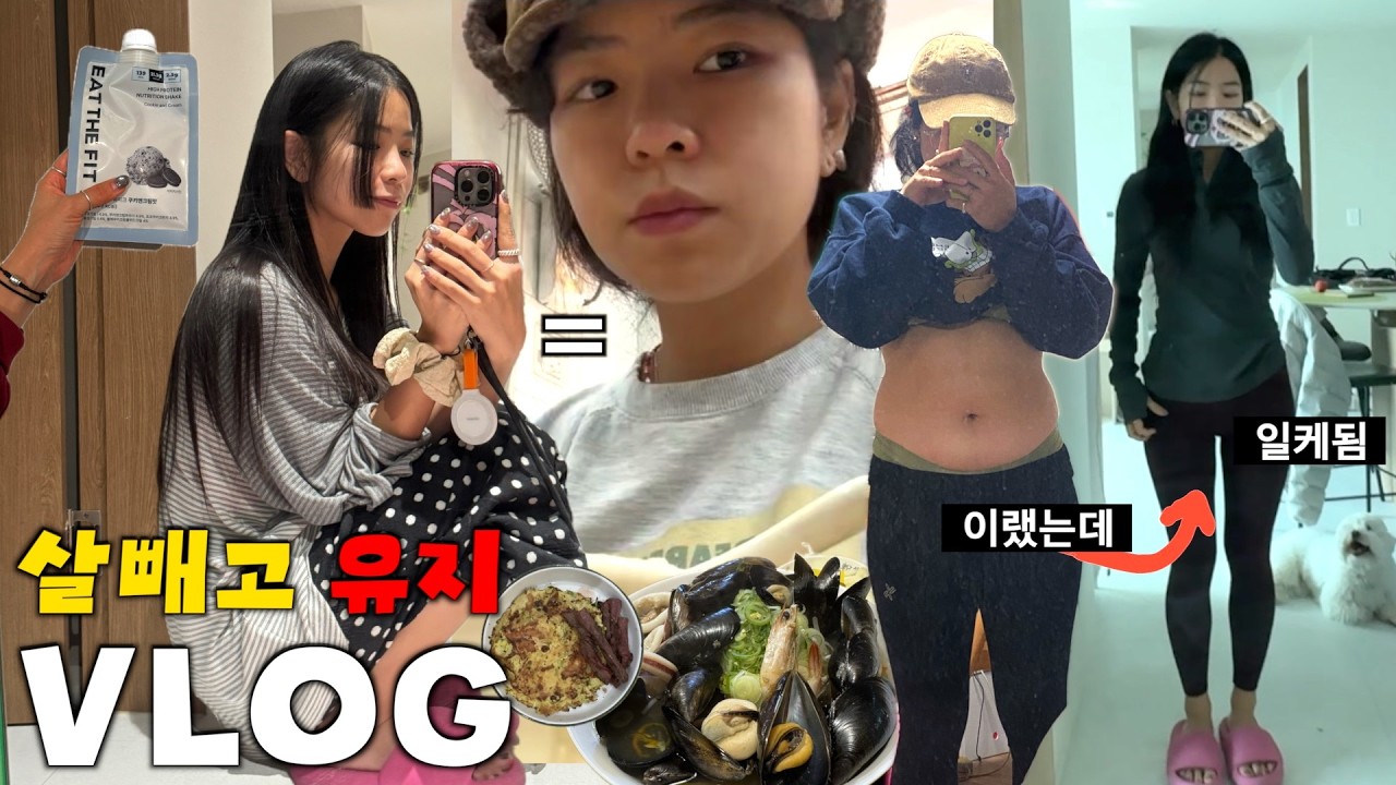 생각보다 개쉬운 30대의 자기관리 VLOG 👙 |  잇더핏 신메뉴🍪,유지어터 식단,친구랑 카페야작, 양가부모님 명절선물보러가기