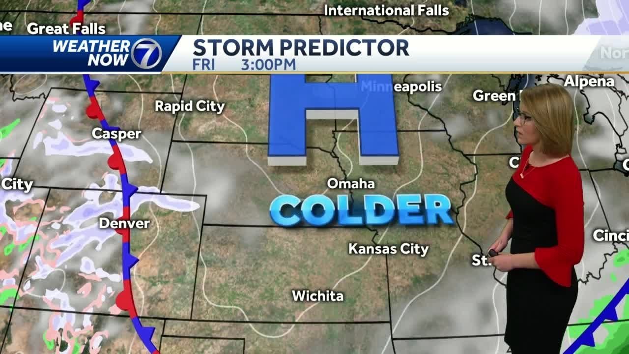 Colder and breezy Friday, warmer this weekend - YouTube
