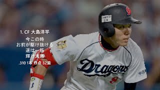 [MIDI] 2012年 中日ドラゴンズ 1-9