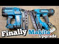 My first look at the new Makita DBN610 Cordless 16g Brad nailer gun, and it is a good upgrade.