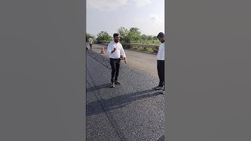 Flexible pavement road 🛣️, DBM laying work #highwayprojects #construction #dbm #laying #atwork