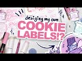 DESIGNING A CUTE LABEL FOR MY COOKIES!? | Sketchbook Brainstorming &amp; Photoshop Final Product