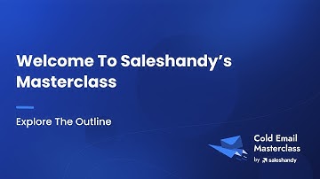 Welcome To Saleshandy