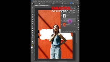 Place text behind an image in Photoshop - Tutorial #shorts #photoshop