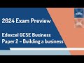 2024 edexcel gcse business paper 2 preview