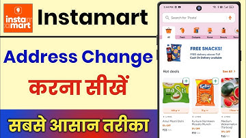 Instamart App Me Address Change Kaise Kare || How To Change Address In Instamart App