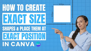 Canva Tips: How to create shapes of exact size and place them in exact position you want