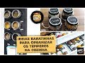 4 IDEIAS BARATINHAS PARA ORGANIZAR OS TEMPEROS NA COZINHA | Organize sem Frescuras!