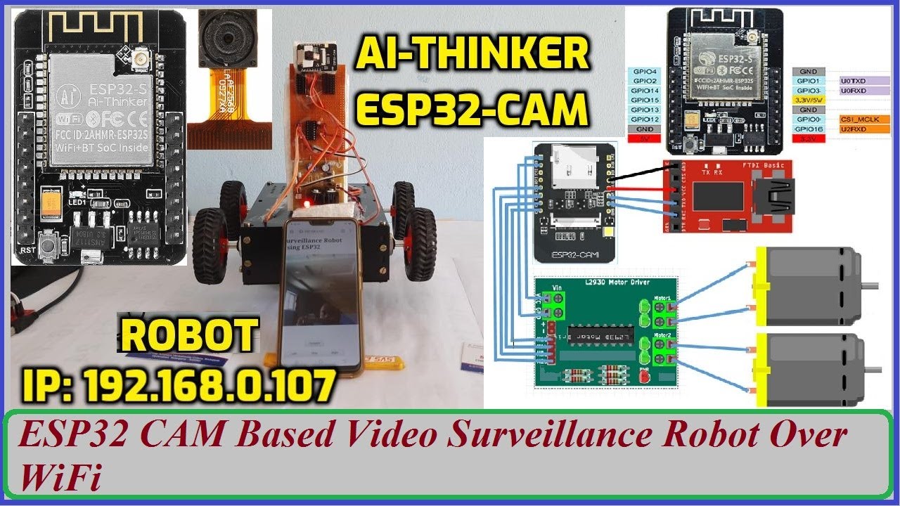 Surveillance RoboCar based on ESP32 CAM Module – QuartzComponents