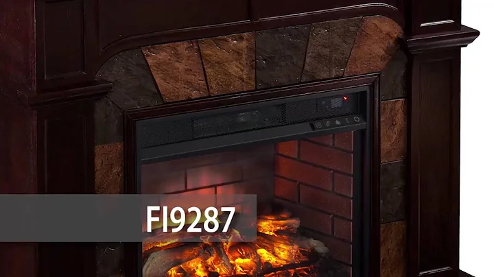 FI9287: Cartwright Faux Stone Corner Infrared Fire...