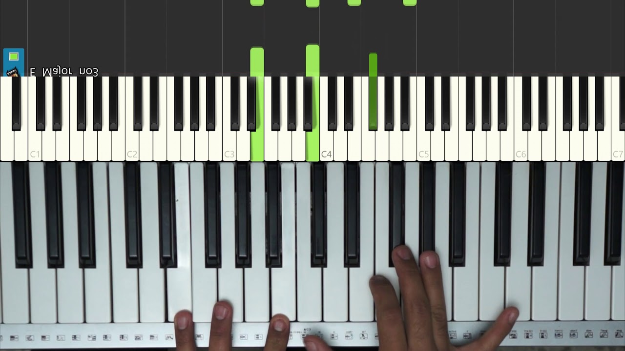 Suelta mi mano sin bandera piano tutorial - YouTube