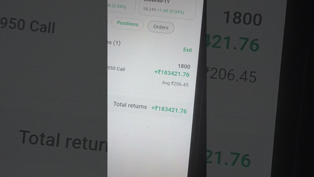 1 lakh 92 hajar profit 📈 Intraday 