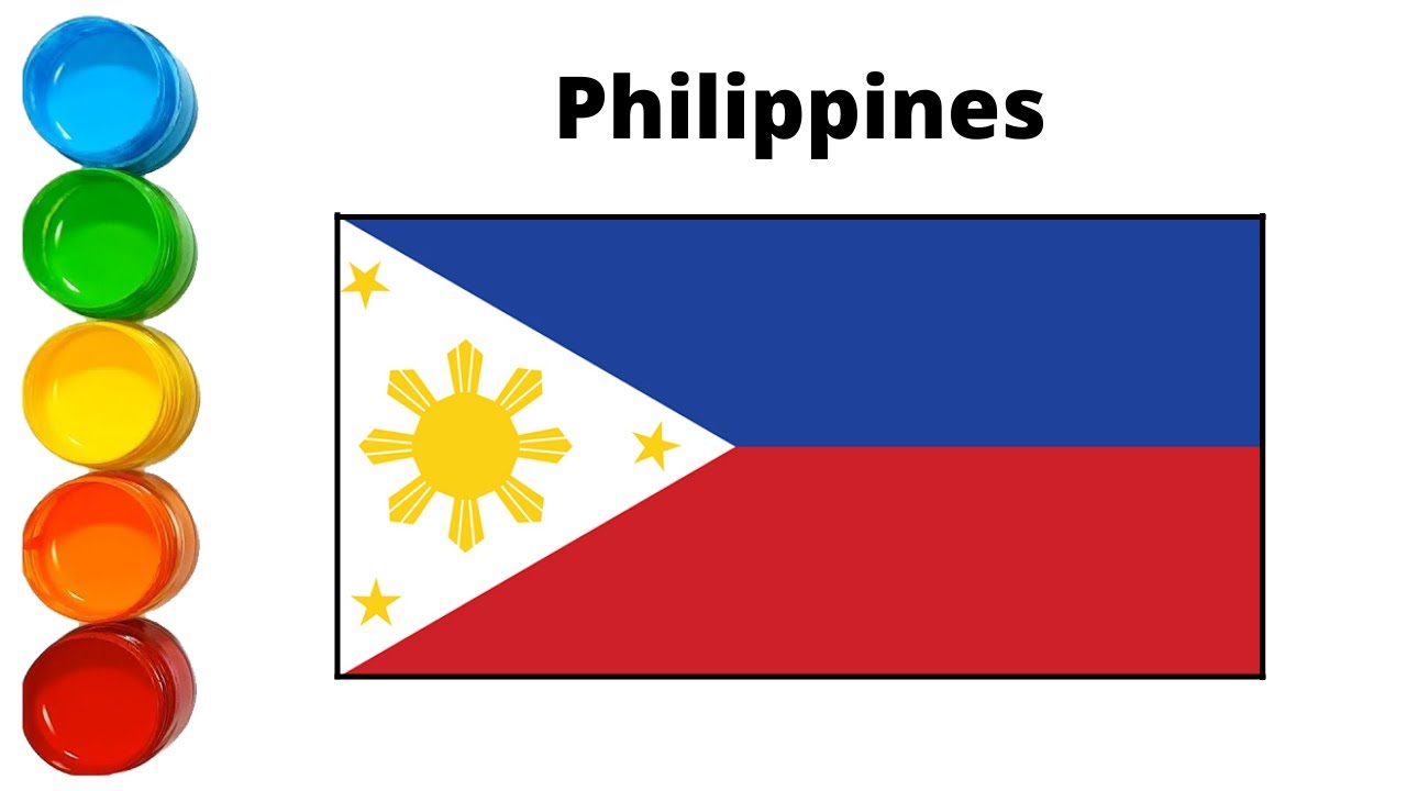 How to draw the National flag of Philippines Philippines Flag