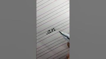 "an" in cursivewriting #shortsvideo #learncursive #handwritingstyles #cursivewriting #joinletters