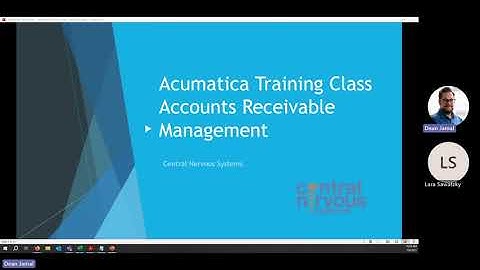 Acumatica Training Class - Accounts Receivable Review