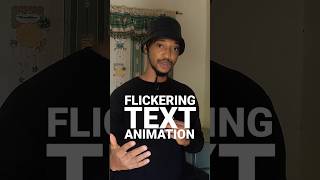 Create flickering text animation on Premiere Pro