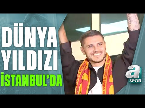 Galatasaray'ın Yeni Transferi Mauro Icardi İstanbul'da! Taraftarlar Coşkuyla Karşıladı / A Spor
