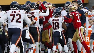 Richard Sherman huge fight 49ers vs Bears