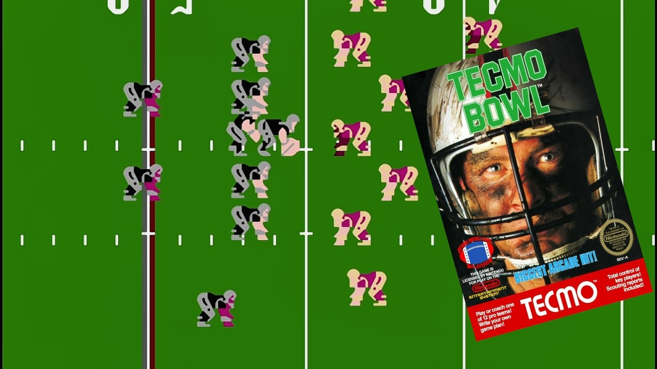 Bo Jackson Starring In Tecmo Bowl - NES