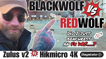 Daystate Blackwolf vs Redwolf + FX DRS Benchrest Surprise! (Zulus v2 vs Alpex 4K Lite!