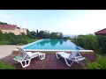 Аэросъёмка дома с бассейном в Гурзуфе (Крым. Ялта)