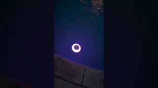 Waterproof floating speaker with lights for summer pool hangs
