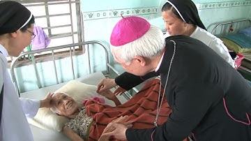 Đức Cha Giuse Đinh Đức Đạo Thăm Viếng và Chia Sẻ Tại VIỆN DƯỠNG LÃO SUỐI TIÊN 2018 - film HD