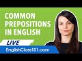 English Common Preposition + Adjective Combinations