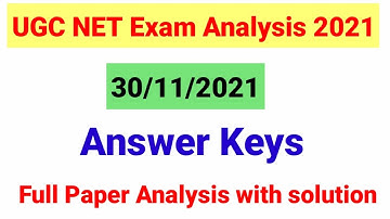 NTA UGC NET Paper Analysis held on 30 November 1st Shift 2021| 30 Nov ugc net paper analysis|NTA NET