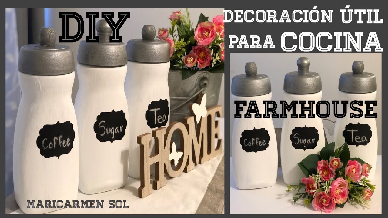 feo Egomanía Tacto DIY decoración juego de cocina con frascos reciclados - YouTube