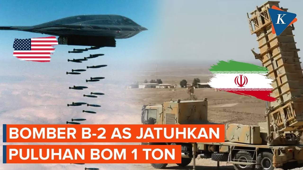 Bomber B-2 AS Hancurkan Peluncur Rudal Iran dengan Bom 1 Ton!