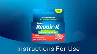 Dentemp Repair-It Instructions for Repairing Dentures