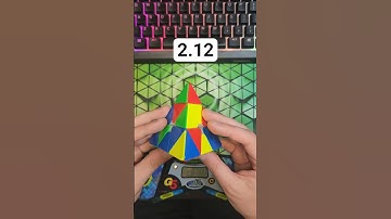 Pyraminx Solve of the Day 7/22 - 2.12 #rubikscube #pyraminx #cubing #speedcubing #puzzle #shorts