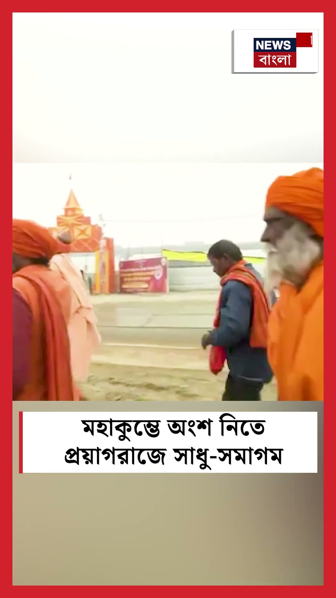 Mahakumbh এ অংশ নিতে Prayagraj এ সাধু সমাগম | N18S #shorts