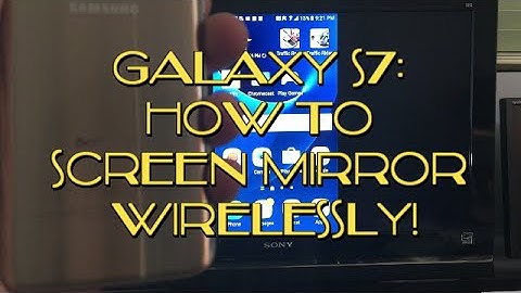 Galaxy S7 / S7 Edge: How to Screen Mirror Wirelessly to HDTV! No WiFi Needed! YouTube, Game Play,