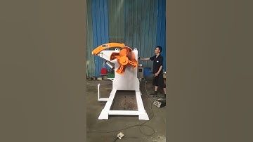 MT 1300F decoiler machine with press arm