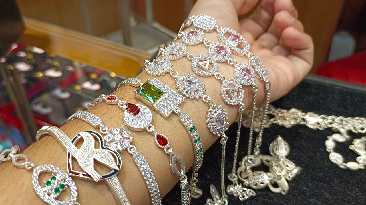 Know the design and price of silver bracelet at low price😱 | Bracelet Design With Price 2024
