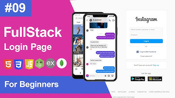 9 | How to Build a Fullstack Instagram Login Page | HTML, CSS, JS, Express, Node, MongoDB
